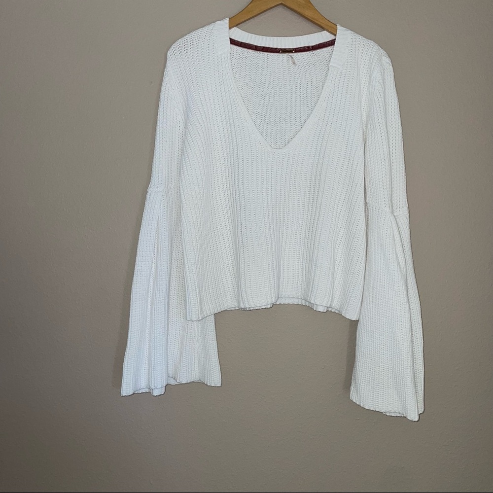 Free people bell sleeve sweater